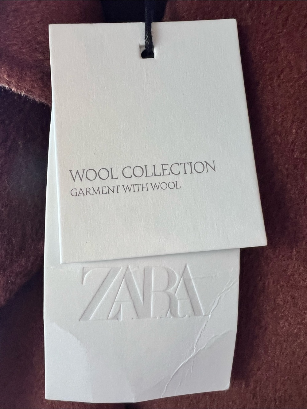 ZARA ZW Collection Limited Edition Wool Blend Belted Maxi Coat Brown L NWT - Picture 10 of 16